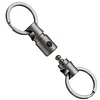 Double-ended Rotating Key Ring Titanium Keychain Rotating Key Organizer for Carabiners, Wind Chimes, Plants, DIY Accessories