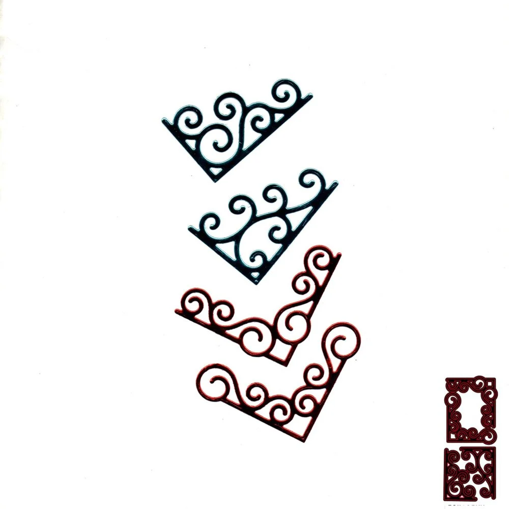 Corner Dies Cut Metal Stencil Template for DIY Embossing Paper Photo Album Gift Greeting Cards Making Cutting Dies New 2019