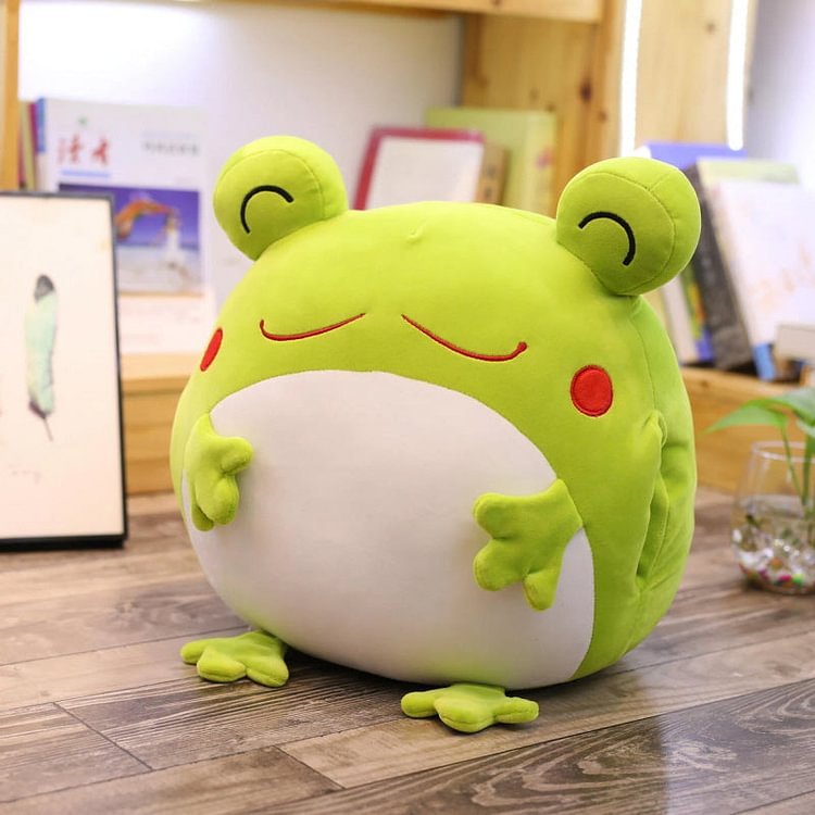 Cute Frog Pillow Plush Toy - Gotamochi Kawaii Shop, Kawaii Clothes