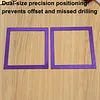 2Pcs Diamond Art Square Auxiliary Frame 3D Printing Diamond Art Desk Positioning Frame Lightweight for Boys Girls Adults Students Home Office Leisure (Violet Purple Large)