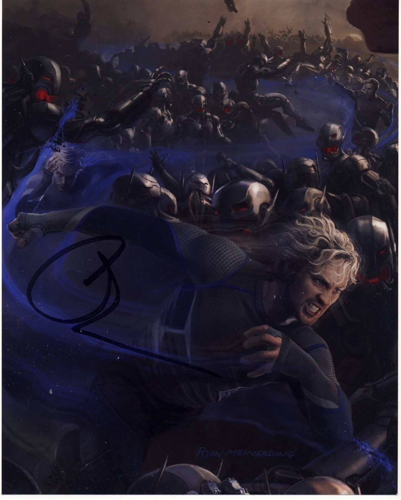 Aaron Johnson Autograph AVENGERS AGE OF ULTRON Signed 10x8 Photo Poster painting AFTAL [A0041]