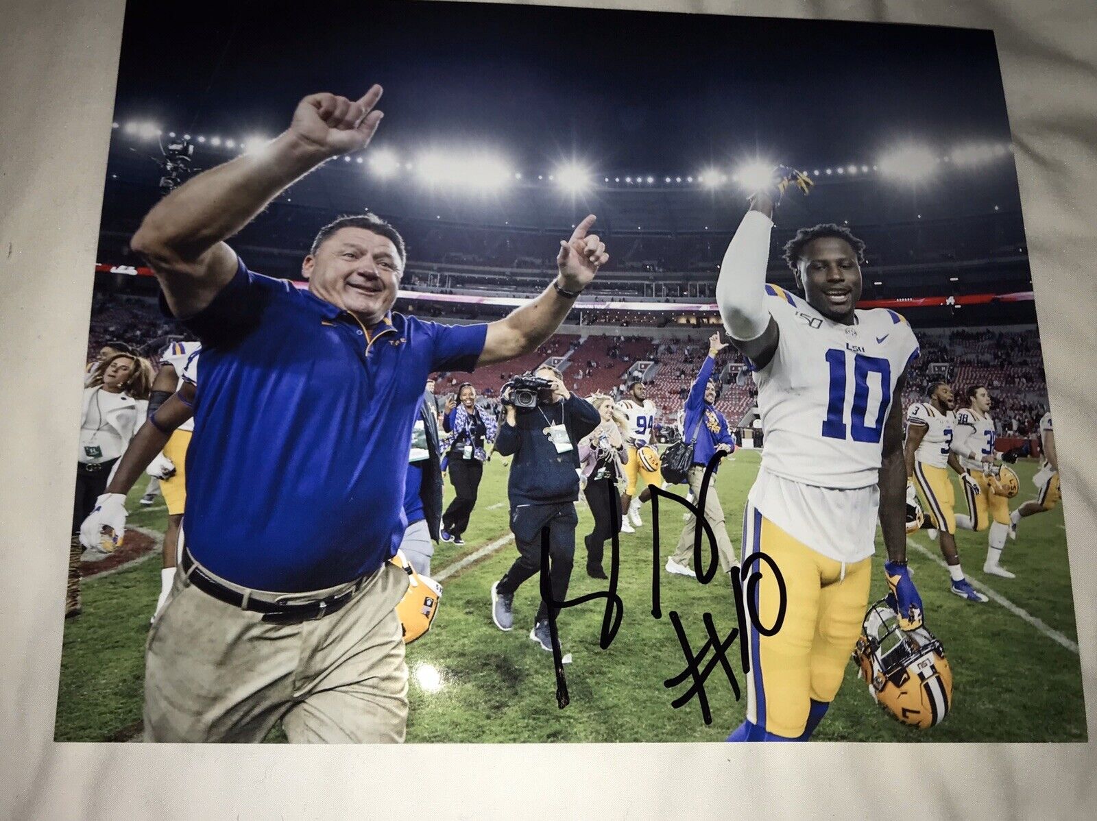 Stephen Sullivan LSU signed autographed 8x10 football Photo Poster painting National Champs D