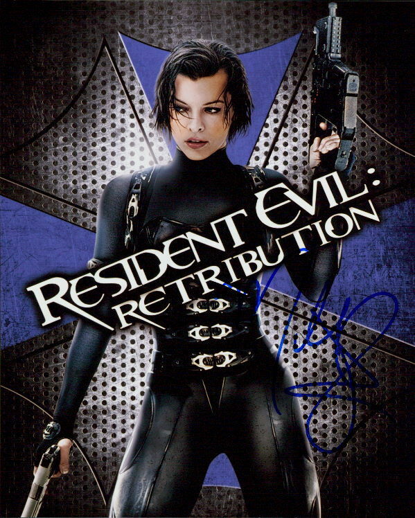 Milla Jovovich (Resident Evil) signed 8x10 Photo Poster painting in-person