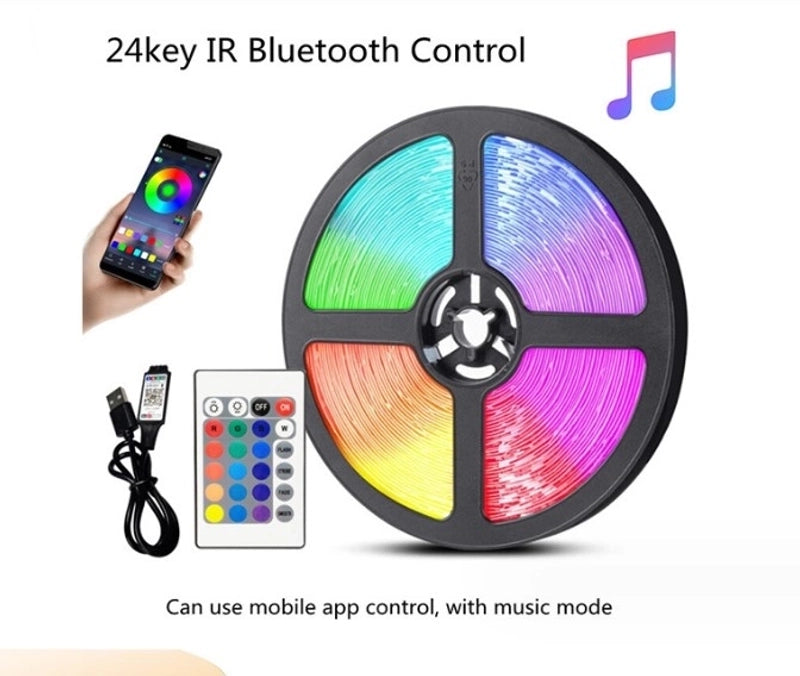 Casual Minimalist Solid Color Plastic Indoor Strip Lights