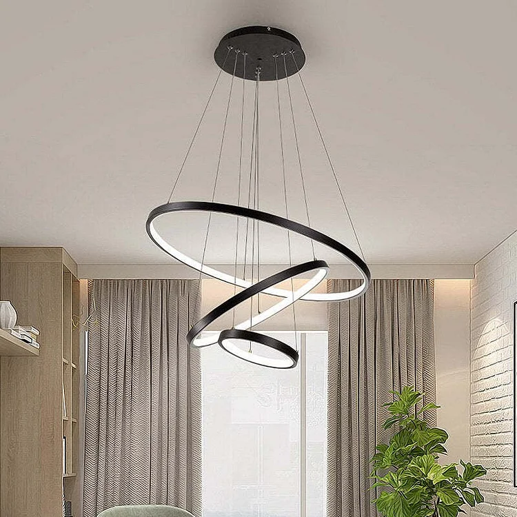 Arisha Pendant Light Modner LED 3 ring chandelier