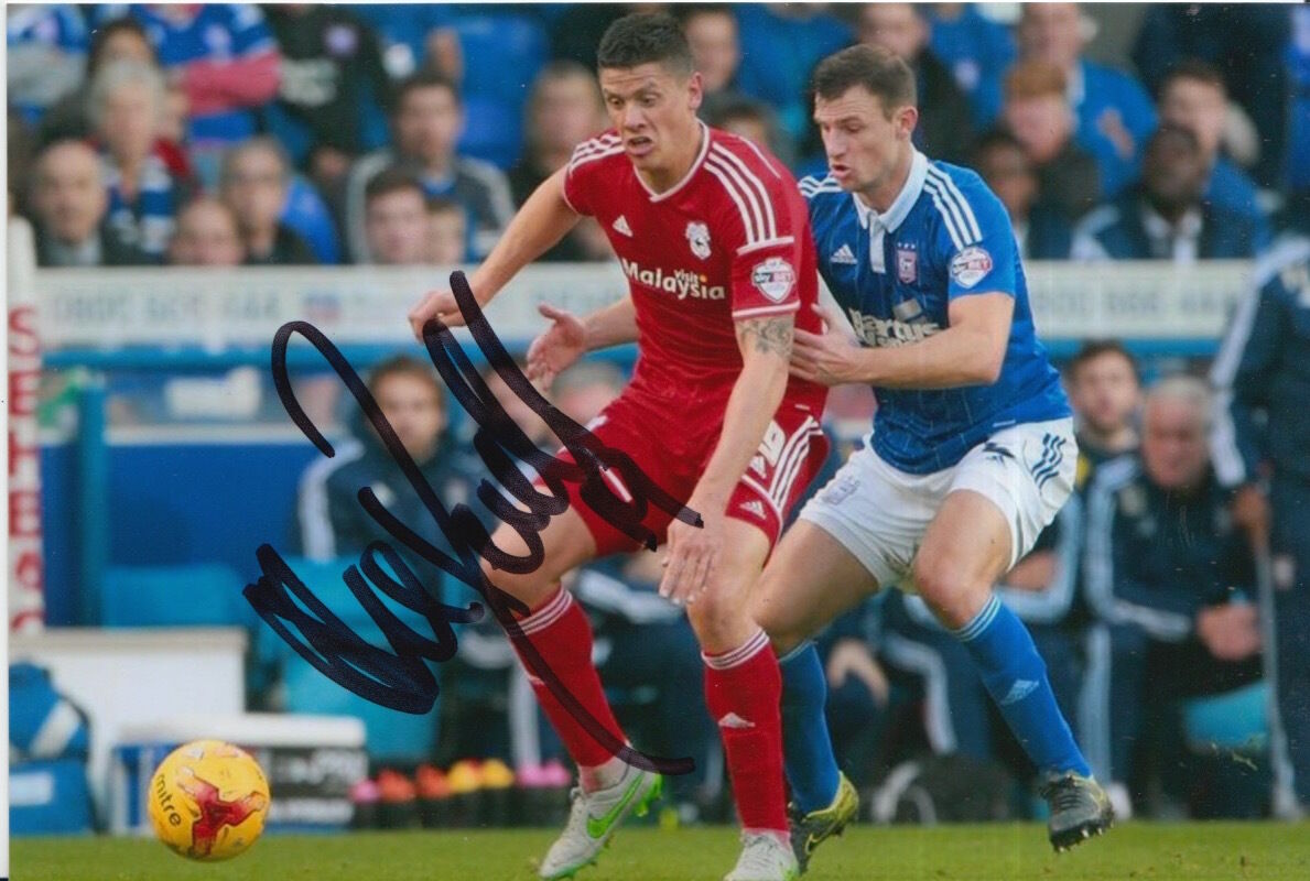 CARDIFF CITY HAND SIGNED ALEX REVELL 6X4 Photo Poster painting 1.