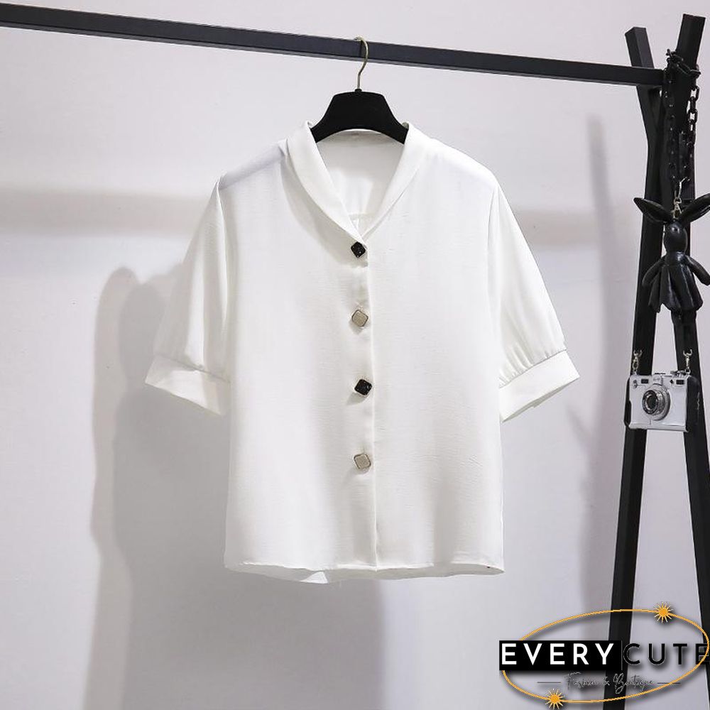 Chic Chiffon Blouse+Belt Skirt P10741