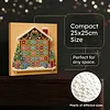 (25x25cm)DIY Pearl Painting Xmas Framed Handmade Pearl Material Art Kit Living Room Decor