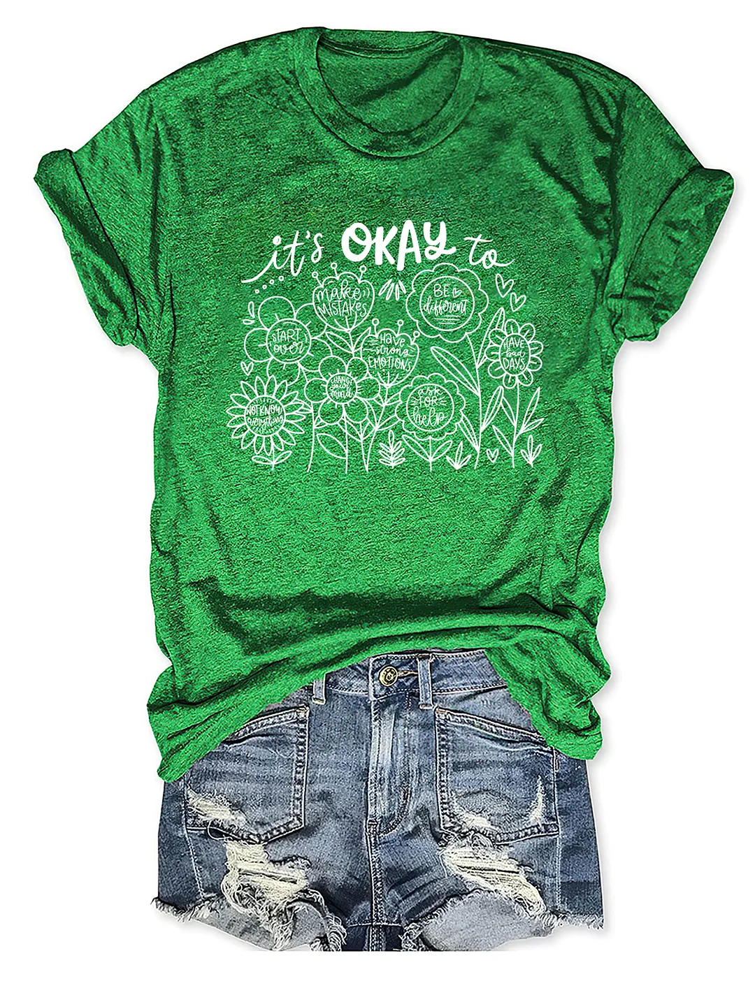 It's Okay To Boho Floral T-shirt