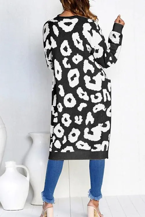 Autumn Long Sleeve Knit Sweater Coat