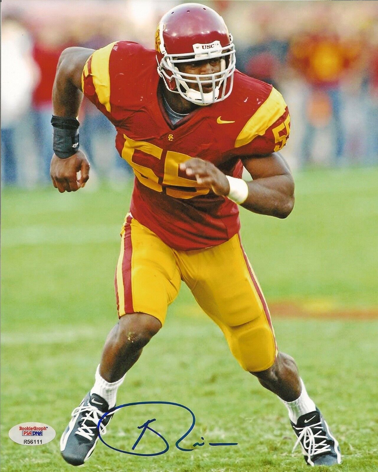 Keith Rivers Signed USC Trojans 8x10 Photo Poster painting PSA/DNA COA Autograph Picture 2004 03