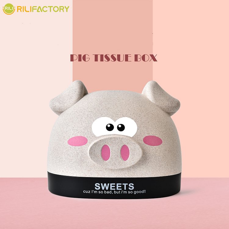 Cartoon Pig Tissue Box Rilifactory