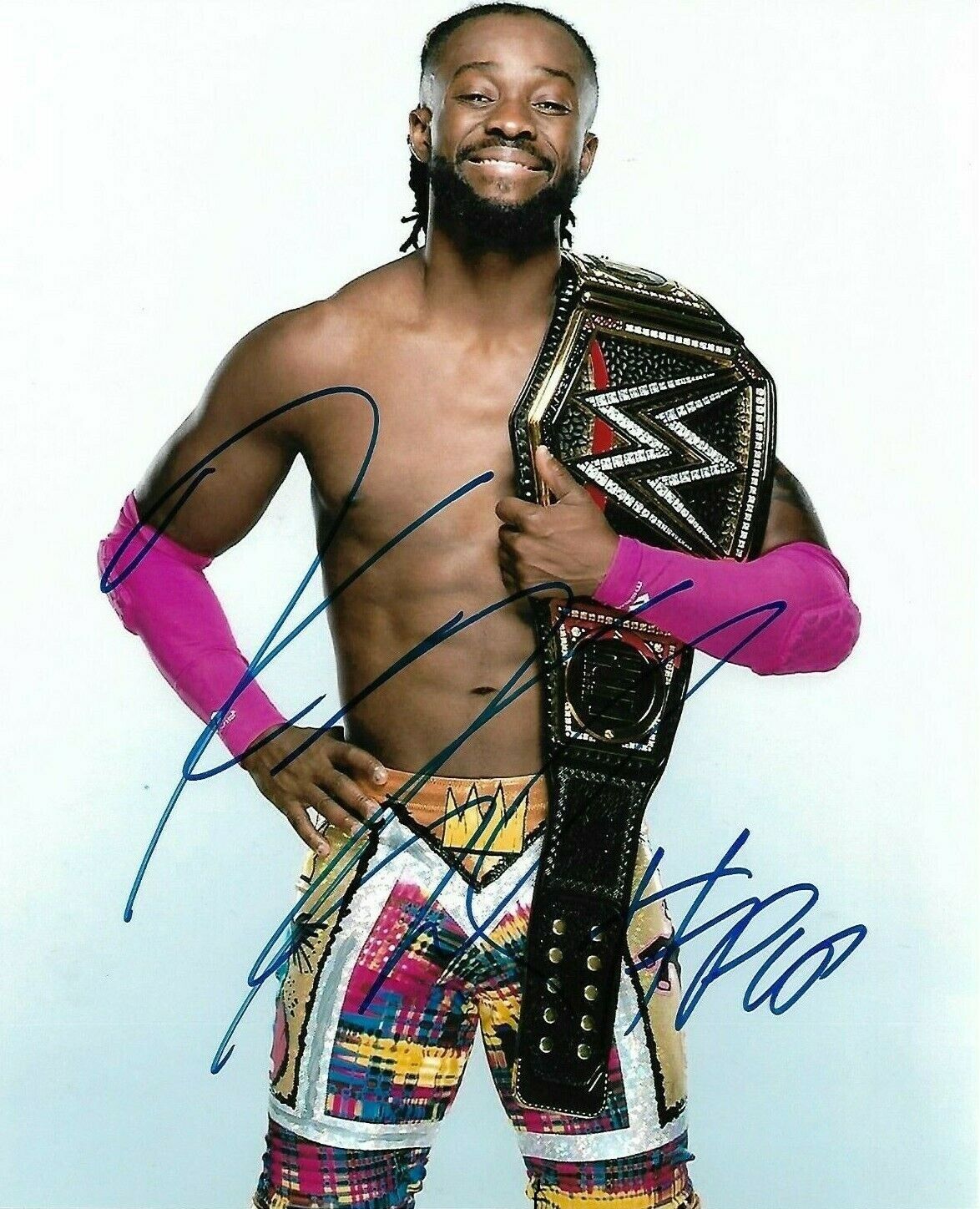 Kofi Kingston ( WWF WWE ) Autographed Signed 8x10 Photo Poster painting REPRINT