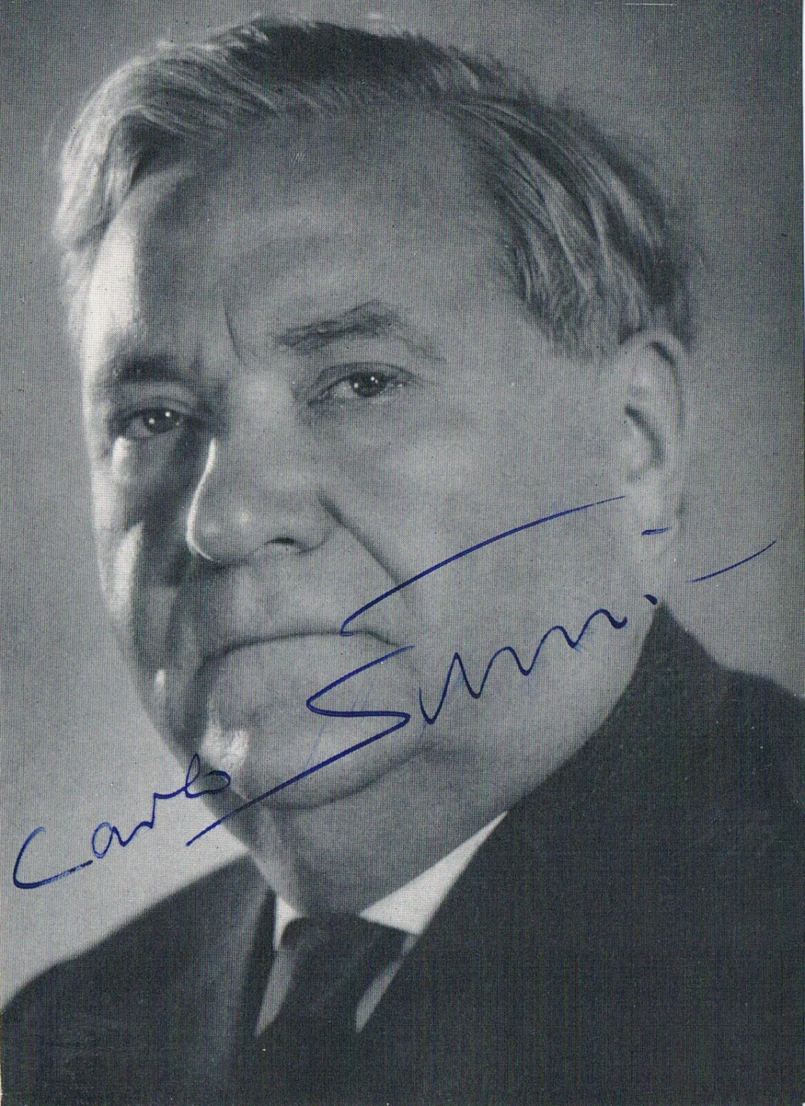 Germany Deutschland SPD Carlo Schmid 1896-1979 autograph signed 4x6