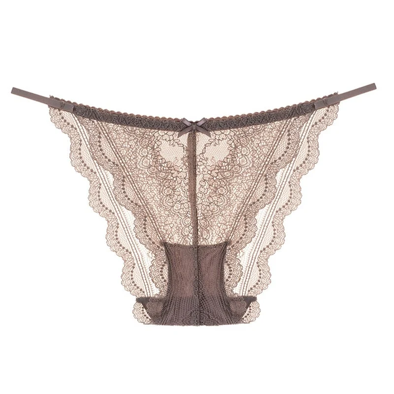 DERUILADY Thin French Lace U Backless Bras For Women Underwear Sexy Seamless Bralette Top Comfort Breathable Wireless Lingerie