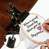 360-Degree Rotatable Embroidery Holder Adjustable Tableside Stitching Frames Clip Non-Slip Portable Metal Embroidery Clip Holder Suitable For Cross-Stitch Accessories