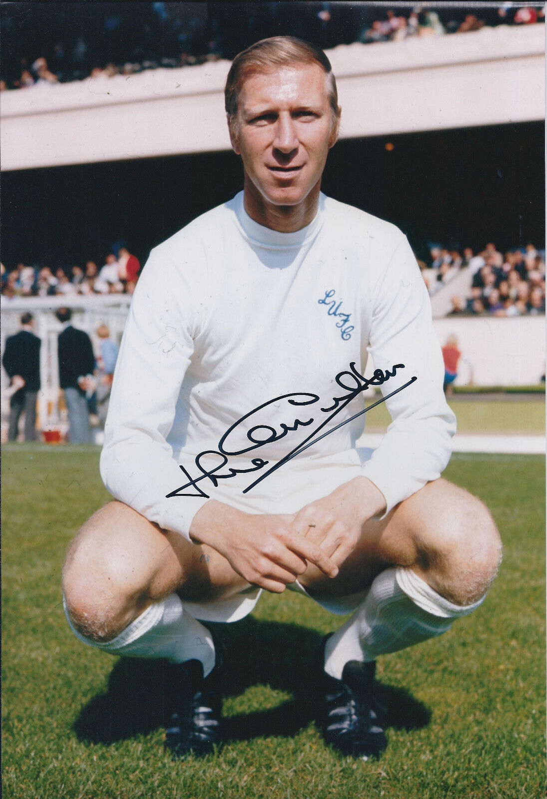 Jack CHARLTON SIGNED COA Autograph Photo Poster painting AFTAL 1966 World Cup Leeds United RARE