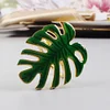 Green Palm Leaf Golden Catering Napkin Ring