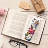 4Pcs Special Shape Butterfly Flower Diamond Painting Bookmark Art Projects