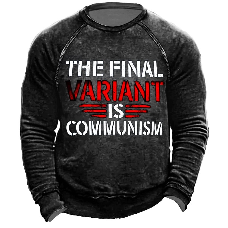 The Final Variant Is Communism. Men's Printed Sweatshirt-Compassnice®