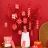 18PCS CNY Blessing Plants Hanging Paper Decors