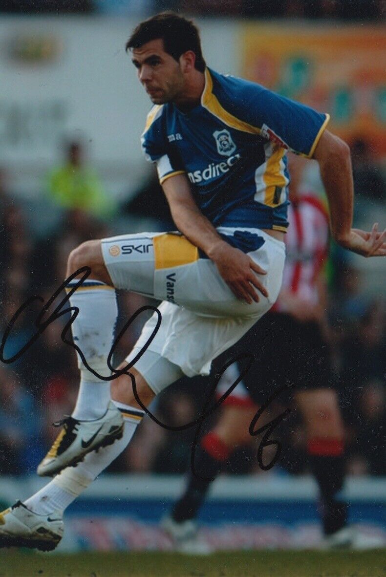 CARDIFF CITY HAND SIGNED JOE LEDLEY 6X4 Photo Poster painting.