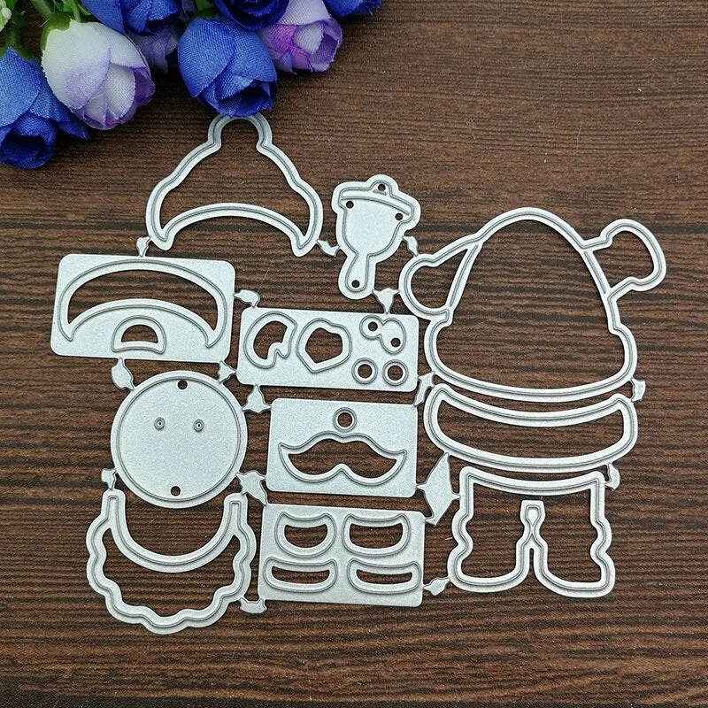 Santa Claus Metal Cutting Dies Stencils For Card Making Decorative Embossing Suit Paper Cards Stamp DIY