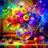 Colorful Flowers-11CT Stamped Cross Stitch 45*45cm tapestrymarket