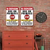 2PCS No Trespassing Dog On Permises Stop Keep Gate Shut Do Not Enter Without Permission Or Owner Persent - Metal Tin Signs Set(12*16Inch) - Animal