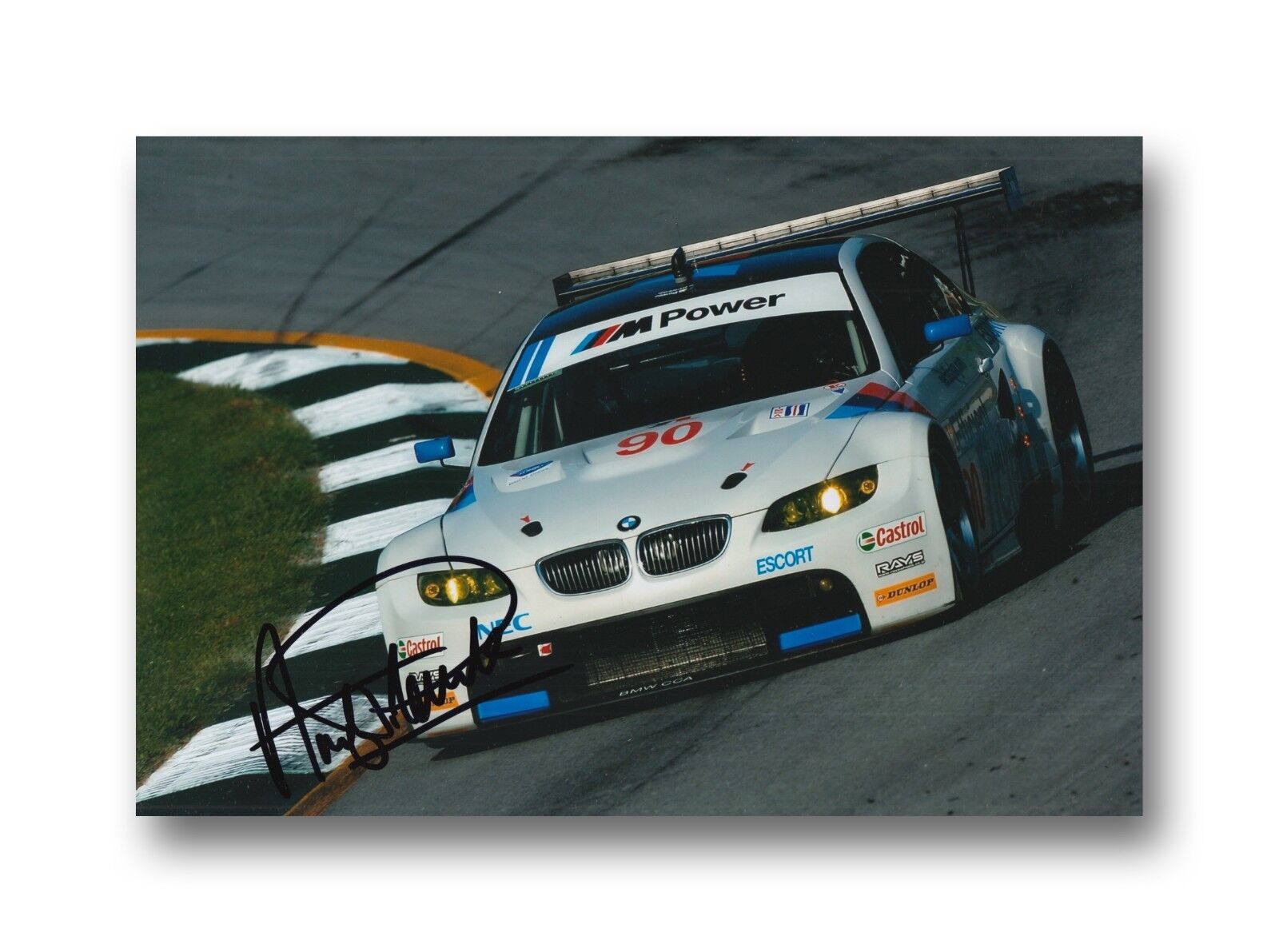 ANDY PRIAULX HAND SIGNED 12X8 Photo Poster painting BMW LE MANS.