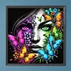Diamond Painting -DIY Round Drill Butterfly Girl(40x40cm)