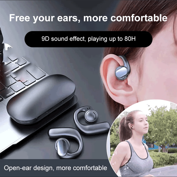 TWS Wireless Bone Conduction Digital Bluetooth Earbuds
