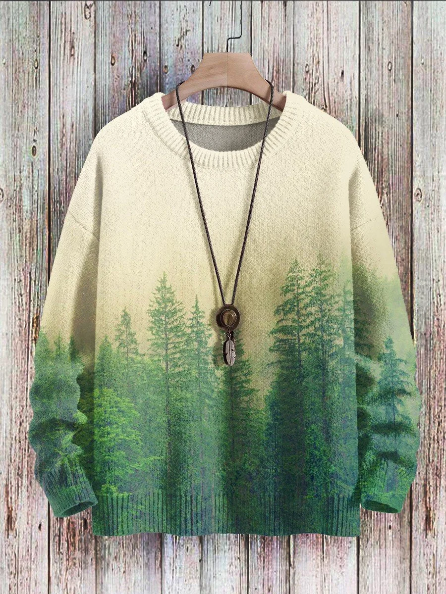 Christmas Tree Christmas Art Print  Pullover Knitted Sweater