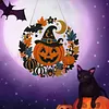 Pumpkin Witch Hat 2D Flat DIY Diamond Painting Pendant for Wall Decor 24cm