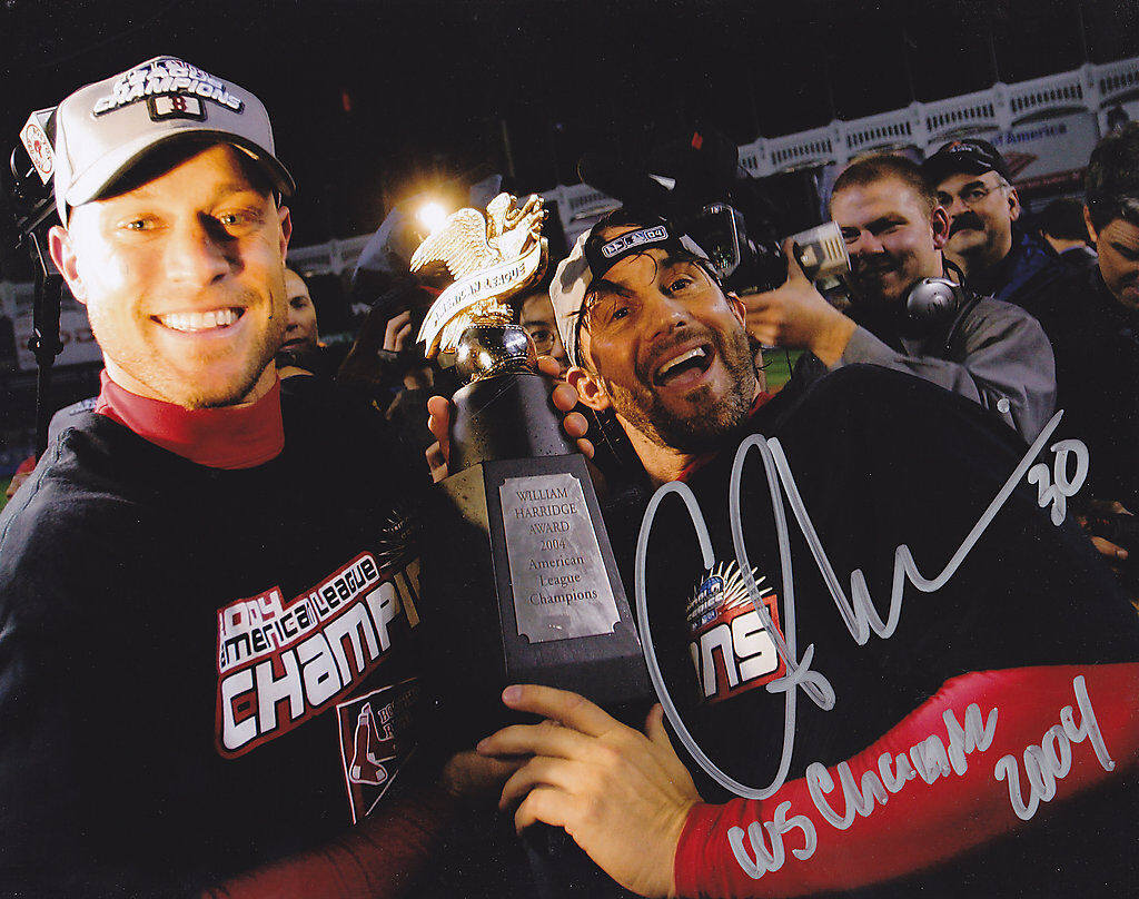 CURT LESKANIC BOSTON RED SOX WS CHAMPS 2004 ACTION SIGNED 8x10