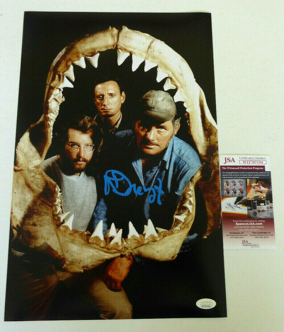 Richard Dreyfuss Signed 11x17 Jaws Photo Poster painting Autographed, Shark Teeth, JSA COA