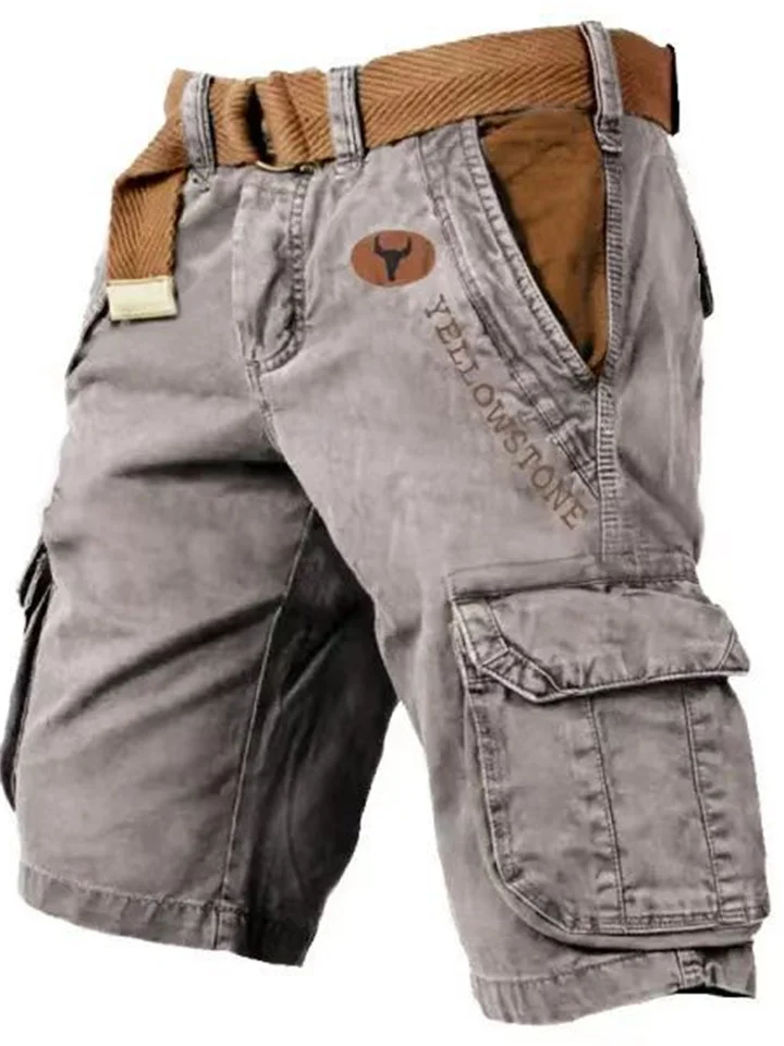 Men's Cargo Shorts Shorts Hiking Shorts Multi Pocket Plain Wearable Short Outdoor Daily 100% Cotton Designer Casual ArmyGreen Black | 168DEAL