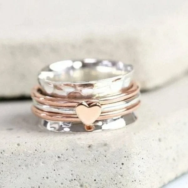 🔥   49% OFF🎁Self Love Spinner Heart Ring 💖 