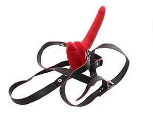 Strap-On Dual-Function Simulation Penis for Lesbian and Homosexual Pleasure