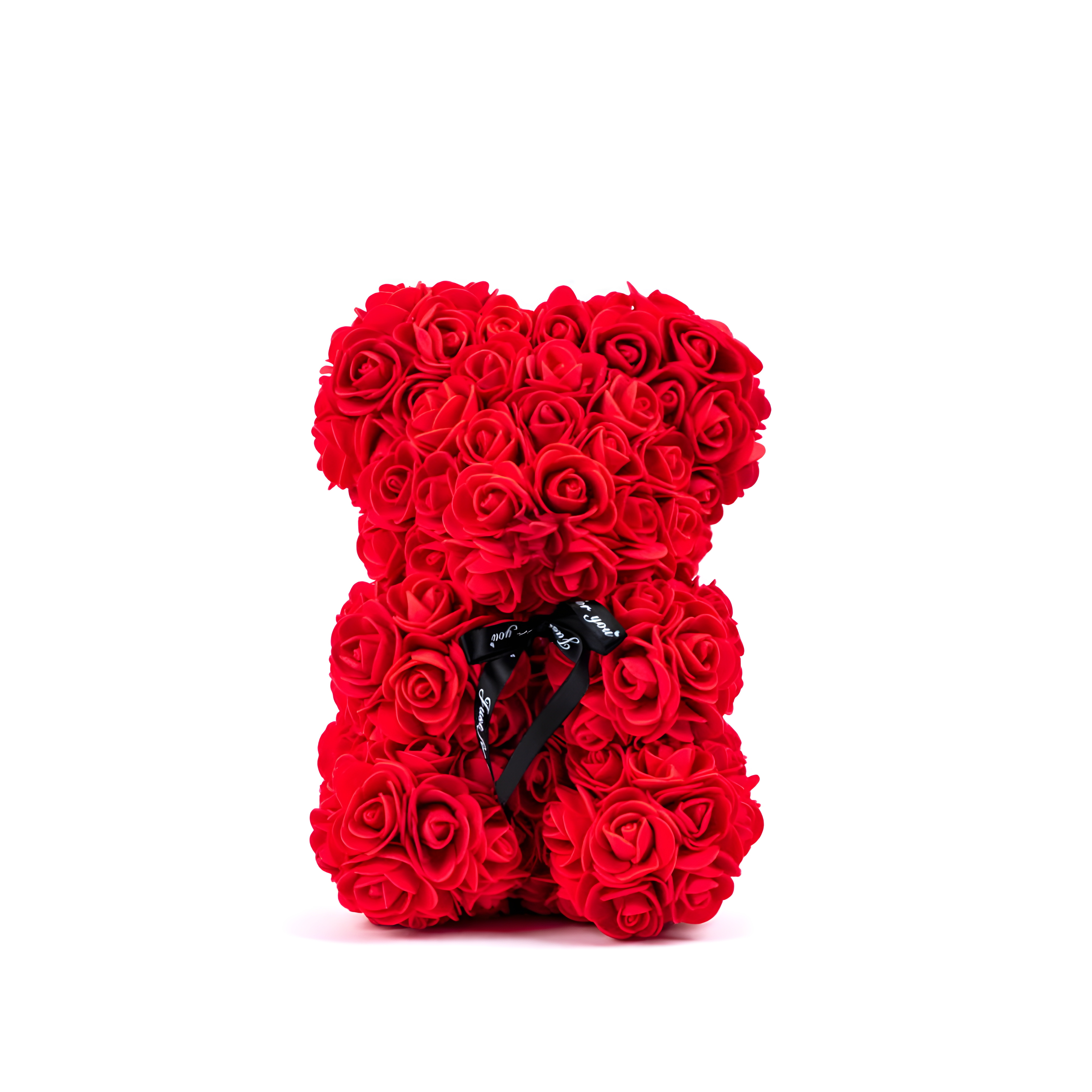 Rose Bear Ornaments Red Bear Valentine's Day Gift for Her