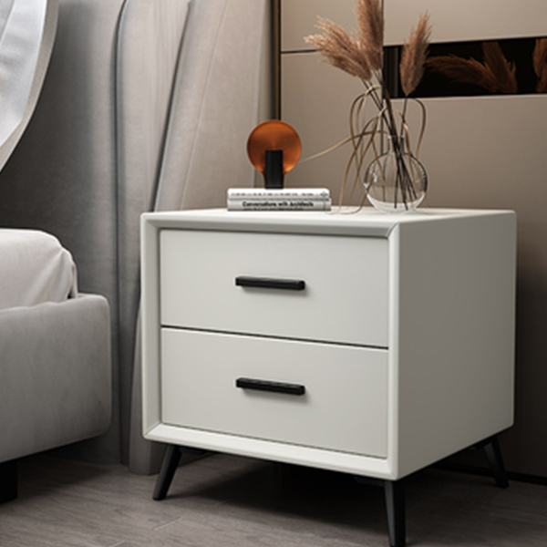 Modern Light Luxury Material_Cortical Bedside Table