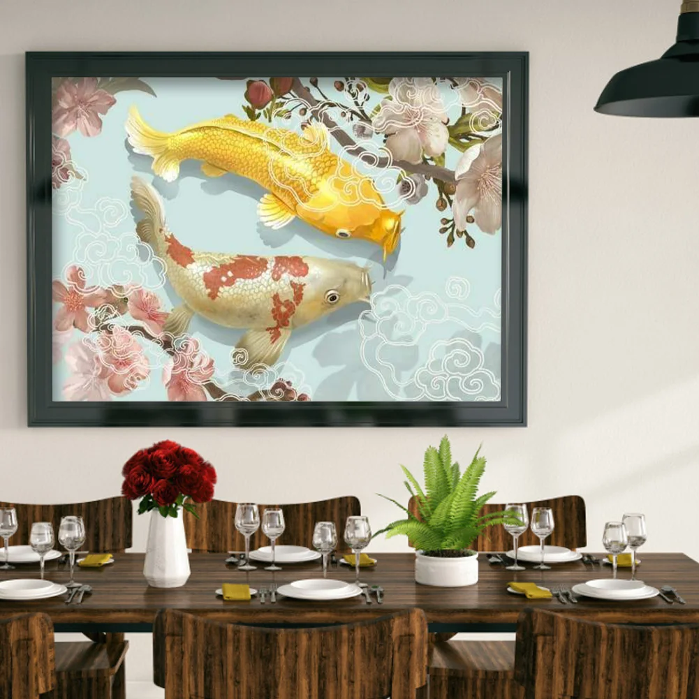 Diamond Painting - Full Round Drill - Koi Fish