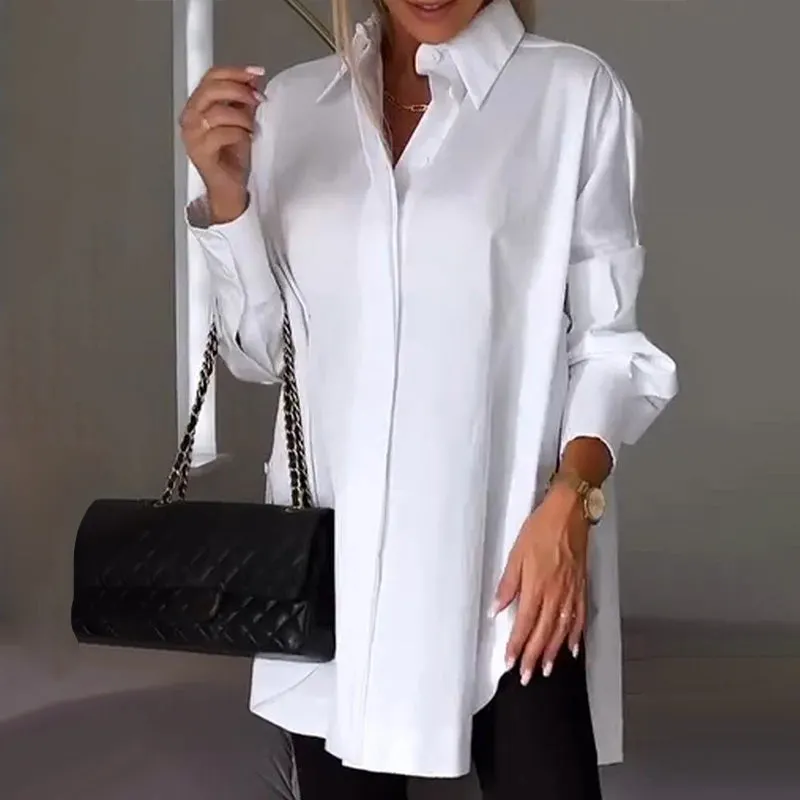 ⏳Women Casual Side Slit Shirt