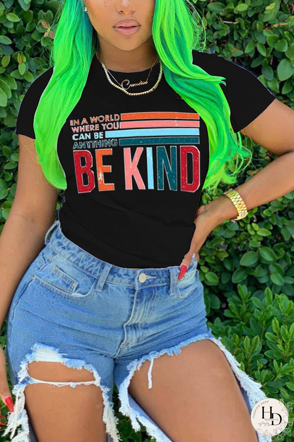 Yellow White Black Yellow O Neck Short Sleeve Letter Patchwork Print Slim fit Tops