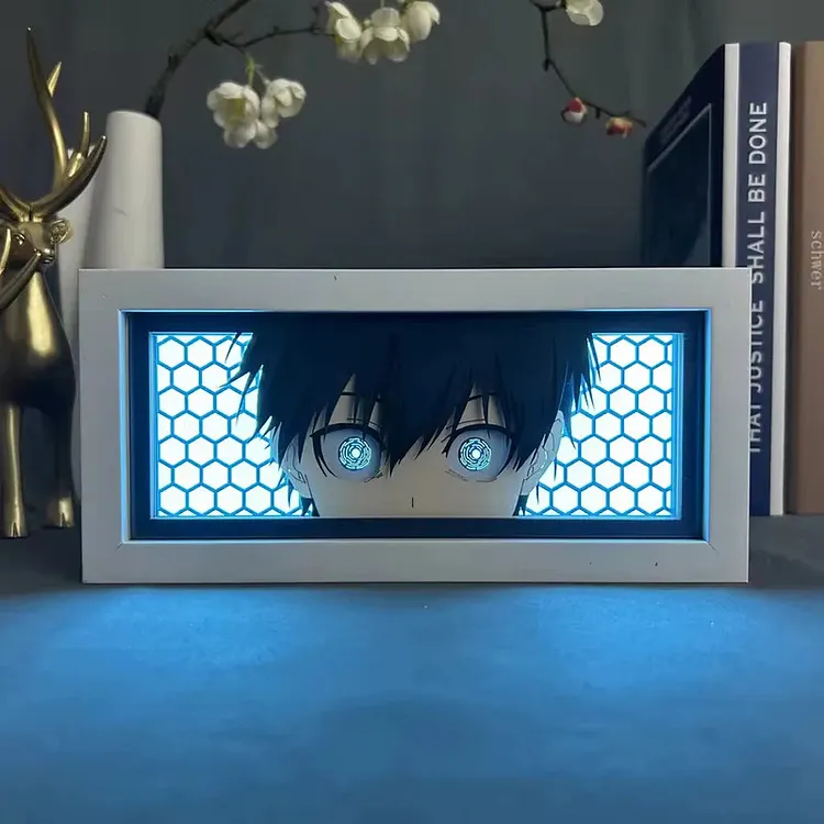 3D LED Box Light - Blue Lock-Yoichi Isagi