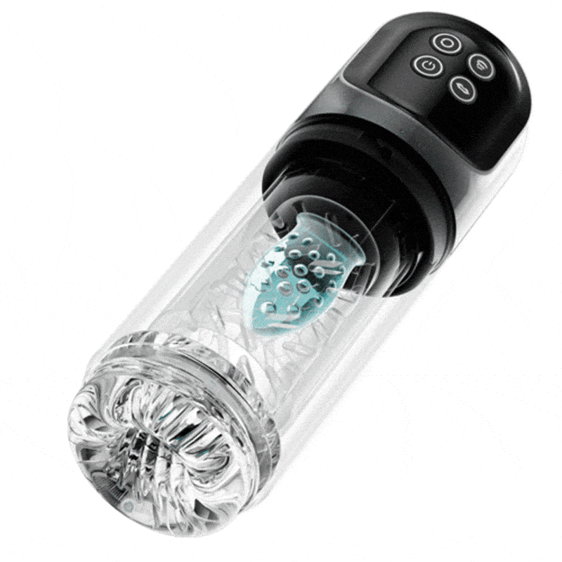 Hive 6 In 1 Vacuum Pump Male Masturbator With Lcd Display - Rose Toy