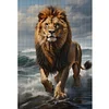 Lion-11CT Stamped Cross Stitch 40*70cm(Big Size)