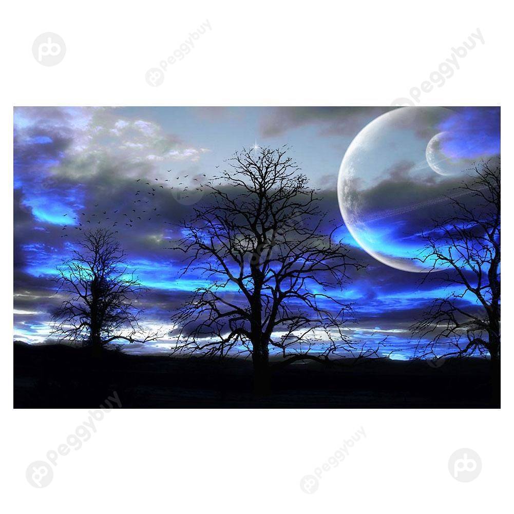 

40*30CM Round Drill Diamond Painting-Night Sky, 501 Original