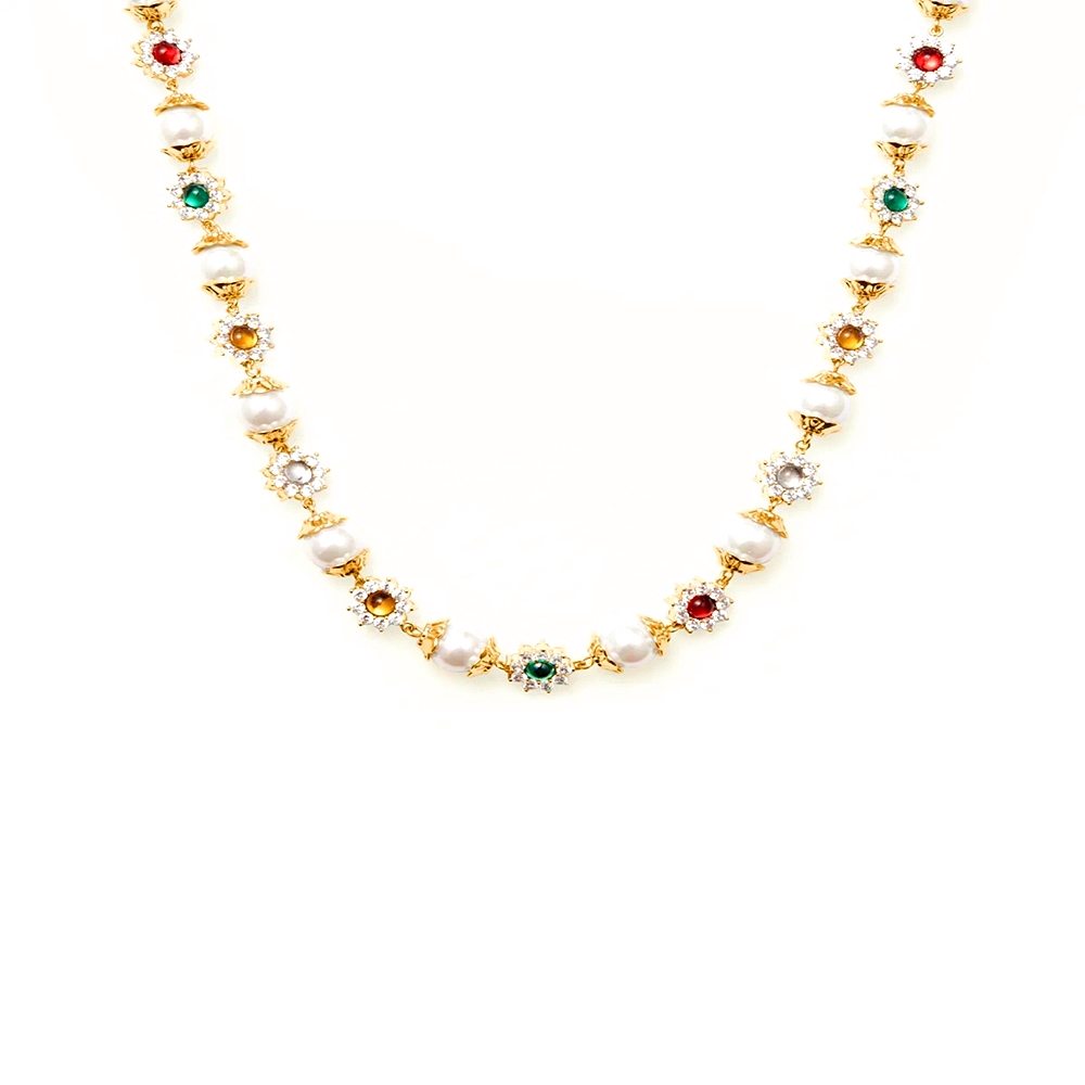 Daisy Pearl Necklace