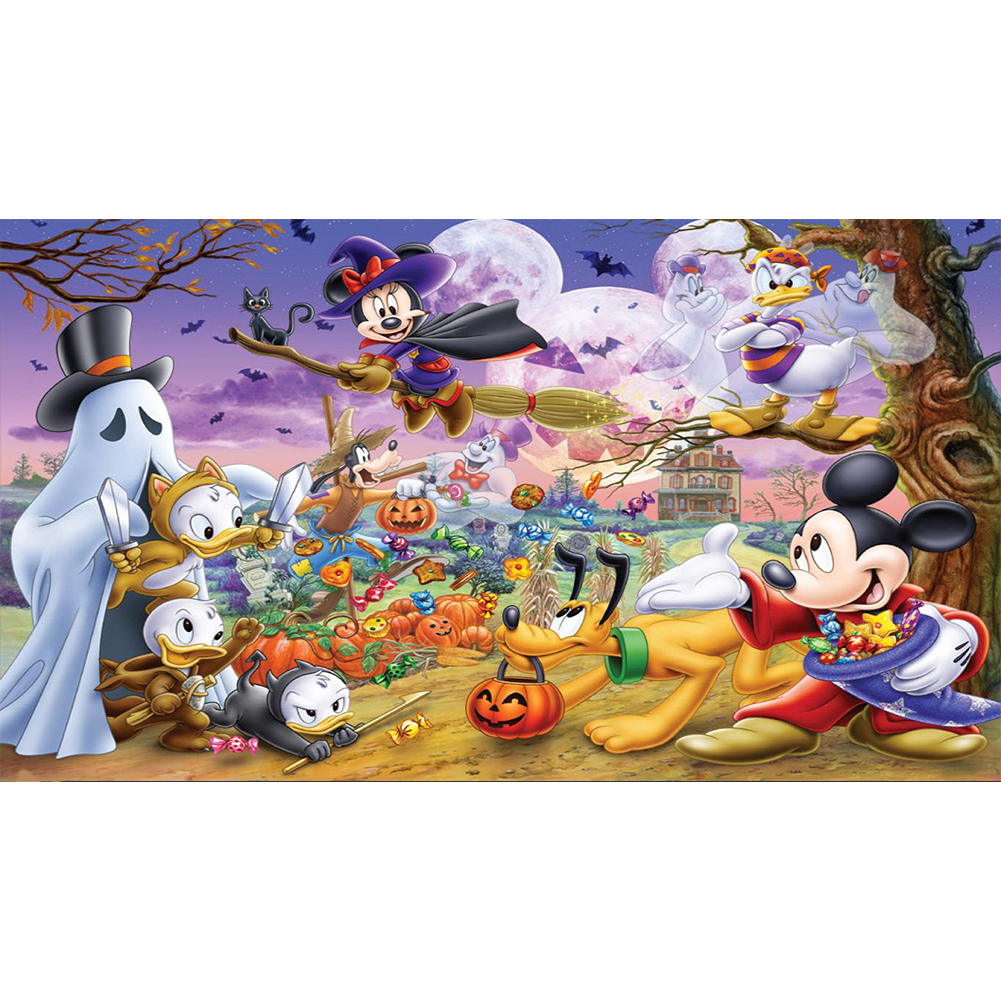 

Halloween - 11CT Stamped Cross Stitch - 70*40CM (Big Size), 501 Original